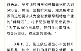 北京市农田灌溉能力提升试点工程显成效 延庆2.42万亩良田迎来“解渴”良方